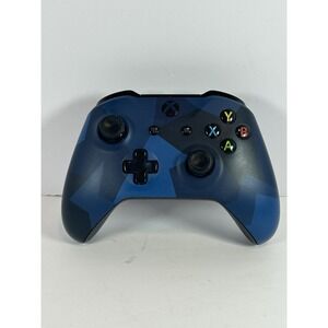 Microsoft Xbox One Wireless Controller Blue Camo Camouflage Model 1708 PC